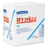 WypAll KCC34865 X60 Wipers, 1/4-Fold, 12 1/2 X 13, White, 76/box, 12 Boxes/carton