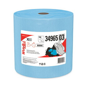 WypAll KCC34965 General Clean X60 Cloths, Jumbo Roll, 12.5 x 13.4, Blue, 1,100/Roll