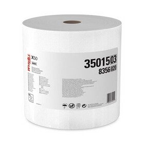 WypAll KCC35015 X50 Cloths, Jumbo Roll, 13.4 x 9.8, White, 1,100/Roll
