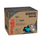 WypAll KCC41041 X80 Wipers, Brag Box, Hydroknit, 12 1/2 X 16 4/5, 160 Wipers/carton