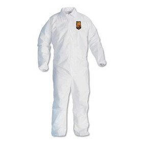 KleenGuard KCC44315 A40 Elastic-Cuff and Ankles Coveralls, White, 2X-Large, 25/Carton