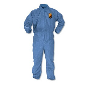 KleenGuard KCC45005 A60 Elastic-Cuff, Ankle and Back Coveralls, 2X-Large, Blue, 24/Carton