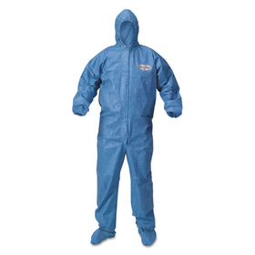 KleenGuard KCC45096 A60 Blood And Chemical Splash Protection Coveralls, Xxx-Large, Blue, 20/carton