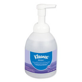Kleenex KCC45826CT Reveal Ultra Moisturizing Foam Hand Sanitizer, 18 oz Bottle, Fragrance-Free, 4/Carton