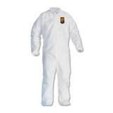 KleenGuard KCC46105 A30 Elastic-Back and Cuff Coveralls, 2X-Large, White, 25/Carton