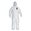 KleenGuard KCC46112 A30 Elastic Back and Cuff Hooded Coveralls, Medium, White, 25/Carton, Price/CT