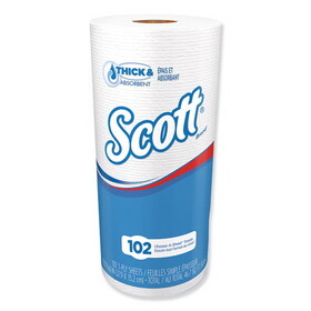 Scott KCC47031 Choose-A-Sheet Mega Kitchen Roll Paper Towels, 1-Ply, 4.8 x 11, White, 102/Roll, 24/Carton