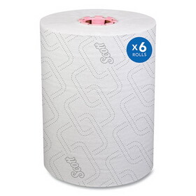 Scott KCC47032 Control Slimroll Towels, 8" x 580 ft, White/Pink Core, Traditional Business, 6/CT