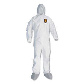 KleenGuard KCC48973 A45 Liquid and Particle Protection Surface Prep/Paint Coveralls, Large, 25/CT
