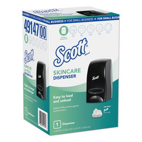 Scott 49147 Essential Manual Skin Care Dispenser, 1000 mL, 5.43" x 4.85" x 8.36", For Small Business, Black