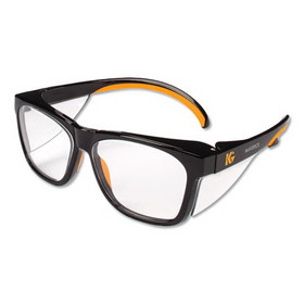 KleenGuard 49312 Maverick Safety Glasses, Black/Orange, Polycarbonate Frame