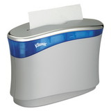 Kleenex 51904 Reveal Countertop Folded Towel Dispenser, 13.3x9x5.2, Soft Gray/Translucent Blue
