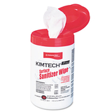 Kimtech KCC58040CT Surface Sanitizer Wipe, 12 X 12, White, 30/canister