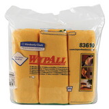 WypAll KCC83610CT Microfiber Cloths, Reusable, 15.75 x 15.75, Yellow, 24/Carton