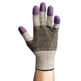 Jackson Safety* KCC97432 G60 Purple Nitrile Gloves, 240 mm Length, Large/Size 9, Black/White, Pair