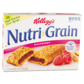 Kellogg's KEB35845 Nutri-Grain Soft Baked Breakfast Bars, Raspberry, Indv Wrapped 1.3 oz Bar, 16/Box