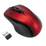 Kensington KMW72422 Pro Fit Mid-Size Wireless Mouse, 2.4 GHz Frequency/30 ft Wireless Range, Right Hand Use, Ruby Red
