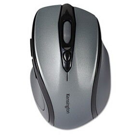 Kensington KMW72423 Pro Fit Mid-Size Wireless Mouse, 2.4 GHz Frequency/30 ft Wireless Range, Right Hand Use, Gray