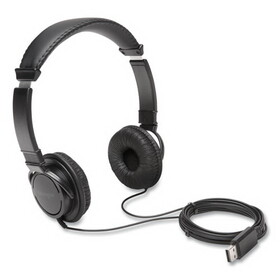 Kensington KMWK97600WW Hi-Fi Headphones, 6 ft Cord, Black