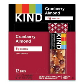 Kind KND17211 Plus Nutrition Boost Bar, Cranberry Almond And Antioxidants, 1.4 Oz, 12/box