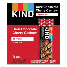 Kind KND17250 Plus Nutrition Boost Bar, Dk Chocolatecherrycashew/antioxidants, 1.4 Oz, 12/box