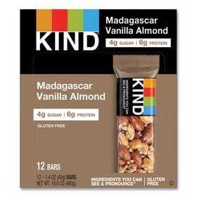 Kind KND17850 Nuts And Spices Bar, Madagascar Vanilla Almond, 1.4 Oz, 12/box