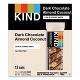 KIND KND19987 Fruit and Nut Bars, Dark Chocolate Almond and Coconut, 1.4 oz Bar, 12/Box