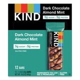 KIND KND19988 Nuts and Spices Bar, Dark Chocolate Almond Mint, 1.4 oz Bar, 12/Box