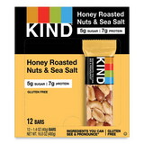 KIND 19990 Nuts and Spices Bar, Honey Roasted Nuts/Sea Salt, 1.4 oz Bar, 12/Box