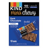 KIND KND27896 Minis Chewy, Dark Chocolate, 0.81 oz, 10/Pack