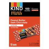 KIND 27961 Minis, Peanut Butter Dark Chocolate, 0.7 oz, 10/Pack