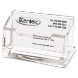KANTEK INC. KTKAD30 Acrylic Business Card Holder, Capacity 80 Cards, Clear