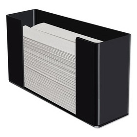 Kantek AH190B Multifold Paper Towel Dispenser, Acrylic, 12.5 x 4.4 x 7, Black