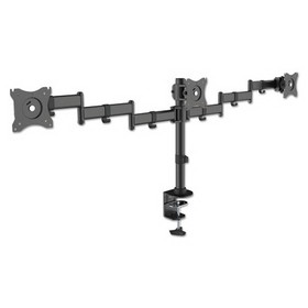 Kantek MA230 Articulating Multiple Monitor Arms for Three Monitors, Desk Mount