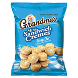 Grandma'S LAY45095 Mini Vanilla Creme Sandwich Cookies, 3.71 Oz, 24/carton