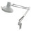 Advantus LEDL445WT Three-Way Incandescent/fluorescent Clamp-On Lamp, 40" Reach, White, Price/EA