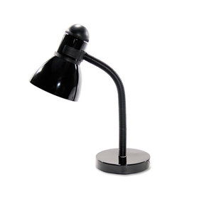 Advantus LEDL9090 Advanced Style Incandescent Gooseneck Desk Lamp, 16" High, Black