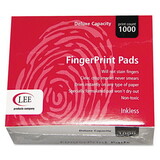 Lee Products LEE03127 Inkless Fingerprint Pad, 2 1/4 X 1 3/4, Black, Dozen