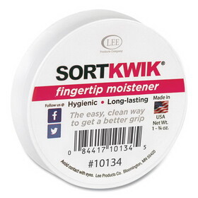 Lee Products LEE10134 Sortkwik Fingertip Moisteners, 1 3/4 Oz, Pink