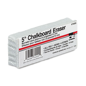 Charles Leonard LEO74555 5-Inch Chalkboard Eraser, Wool Felt, 5w X 2d X 1h