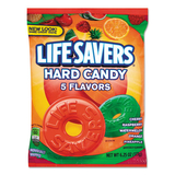 Lifesavers LFS88501 Original Five Flavors Hard Candy, Individually Wrapped, 6.25oz Bag