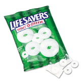 Lifesavers LFS88504 Hard Candy, Wint-O-Green, Individually Wrapped, 6.25oz Bag