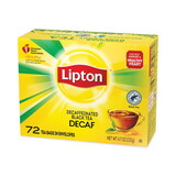 Lipton LIP290 Tea Bags, Decaffeinated, 72/box
