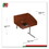 Linea Italia LITSC802CH Study Carrell Add On, 1-Leg, 31.25 x 23.25 x 45.25, Cherry, Price/EA