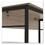 Linea Italia LITUR602NW Urban Series L- Shaped Desk, 59" x 59" x 29.5", Natural Walnut, Price/EA