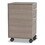 Linea Italia LITUR610NW Urban Mobile File Pedestal, Left or Right, 2-Drawers: Box/File, Legal/A4, Natural Walnut, 16" x 15.25" x 23.75", Price/EA