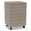 Linea Italia LITUR610NW Urban Mobile File Pedestal, Left or Right, 2-Drawers: Box/File, Legal/A4, Natural Walnut, 16" x 15.25" x 23.75", Price/EA