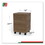 Linea Italia LITUR610NW Urban Mobile File Pedestal, Left or Right, 2-Drawers: Box/File, Legal/A4, Natural Walnut, 16" x 15.25" x 23.75", Price/EA