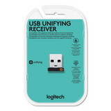 Logitech 910-005235 USB Unifying Receiver, Black