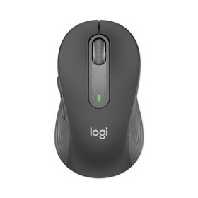 Logitech LOG910006231 Signature M650 Wireless Mouse, Large, 2.4 GHz Frequency, 33 ft Wireless Range, Right Hand Use, Graphite